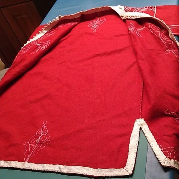 Vintage Handmade Christmas Robe Drummer Boy Wiseman Robe Ugly Christmas Jacket - Picture 5 of 10